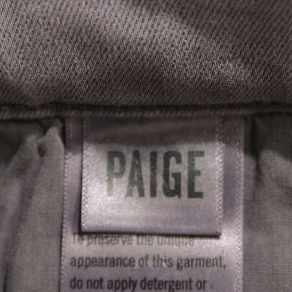 Paige NWT 5 Pocket Denim Jeans Size 30 US Slim Fit Lennox in Purple Rayon Blend